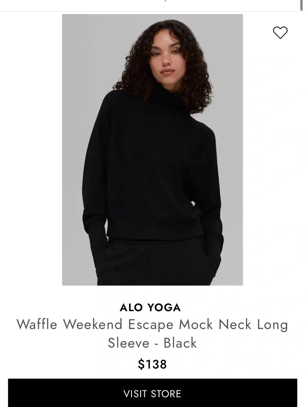 ALO Yoga cozy waffle